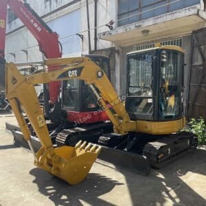 High-quality used CAT 303C excavator for sale at Jitao machinery yard.