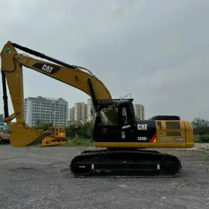 Side view of a Cat 329D2L, a top choice to buy used excavator.