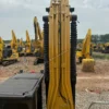 Powerful Hydraulic Force Close-up view of the Cat 330GC boom and bucket hydraulic cylinders.