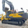 Side profile showing boom and tracks. Reliability in used volvo excavators.