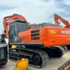 Exterior detail of a project-ready hitachi excavator ZX360H.