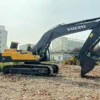 EC480DL Side Profile Side profile of EC480DL. Premium quality used excavator for sale nearby.