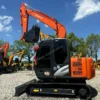 Certified ZX70 Profile Side view of our used chinese mini excavator for sale stock.