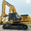 Side profile of the Cat 340DL showing its reinforced boom and sturdy frame.