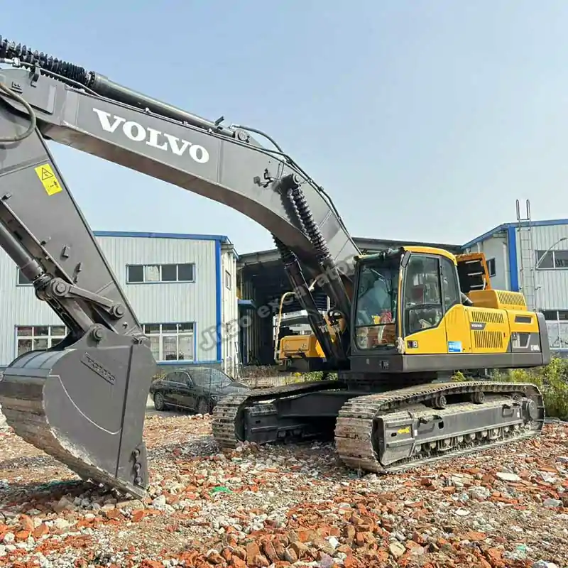 Angled view showing the boom. Reliable used excavator for sale nearby option.