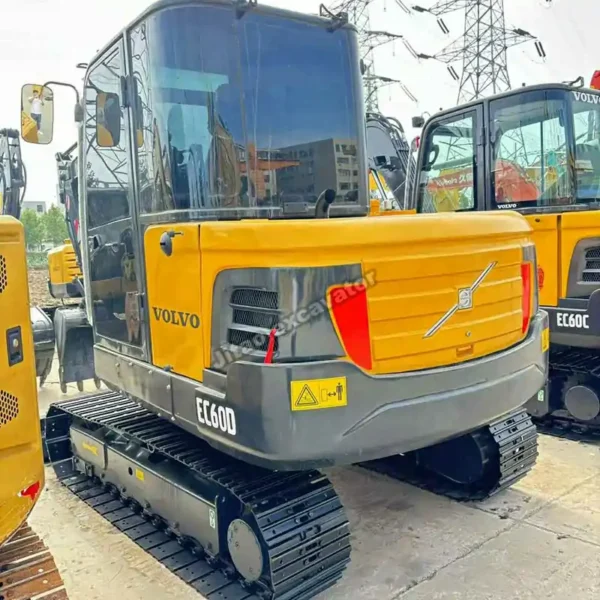 EC60D Side View Side view of EC60D cab. Affordable used excavator price for fleets.
