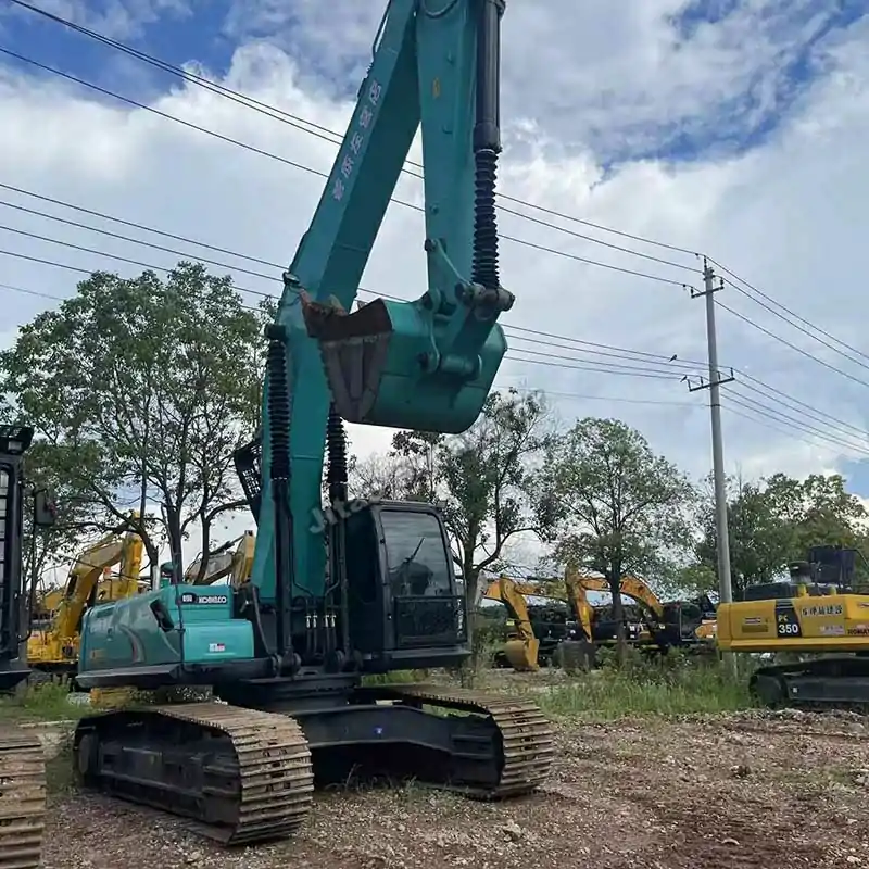 High-quality Kobelco SK350D showcased as one of our top-tier used excavators.