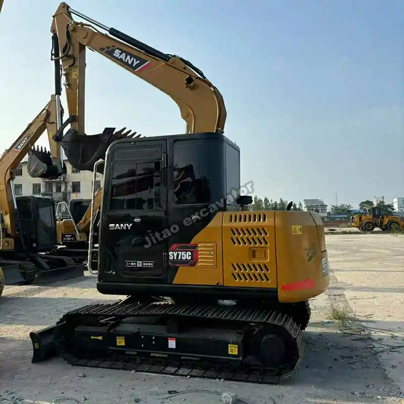 A high-quality Sany SY75 unit, part of our used mini excavators for sale inventory.