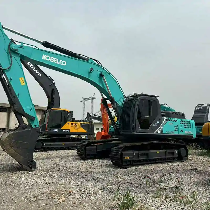 A certified Kobelco SK350LC from Jitao, the trusted source for used compact excavator for sale.