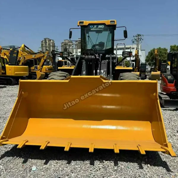 Reinforced Loader Bucket Large front bucket of a verified used bulldozers for sale near me.