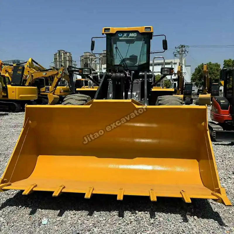 Large front bucket of a verified used bulldozers for sale near me.