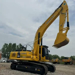 Side profile of the Komatsu PC360, a premium excavator for sale used from Jitao.