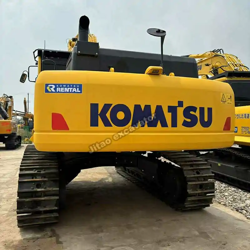Rear view showing the counterweight of a used excavator near me at Jitao.
