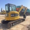 Pre-owned Caterpillar 304CR used mini excavator with rubber tracks.