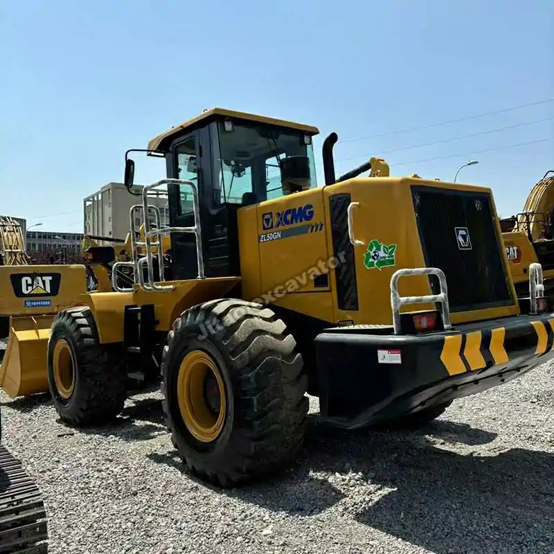 Rear view of a reliable XCMG used bulldozers for sale near me.