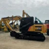 Durable Crawler Tracks Full view of Sany SY135 crawler tracks, ideal for any used compact excavator buyer.