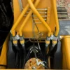 Top-down view of hydraulic lines on SY365H, ready to buy used excavator.