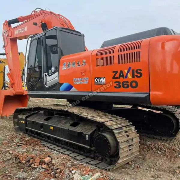 Hitachi ZX360 Front View Verified used hitachi excavator for sale featuring the ZX360 model.
