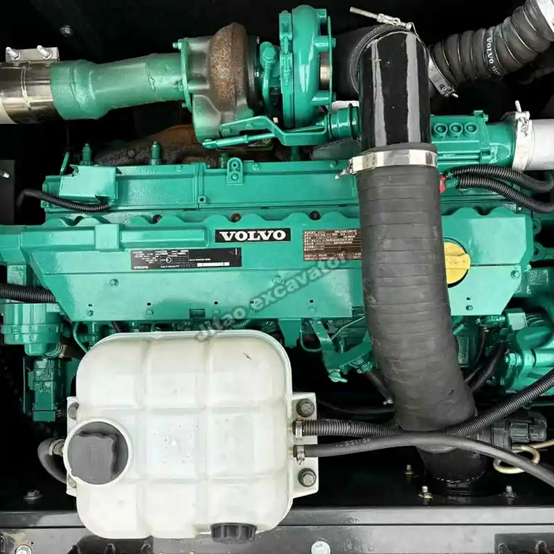 High-torque engine detail. Higher performance than a used case excavator.