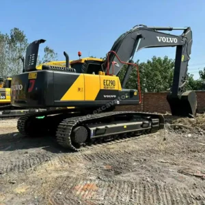 Side view of Volvo EC290. Best choice for used excavator buckets for sale near me.