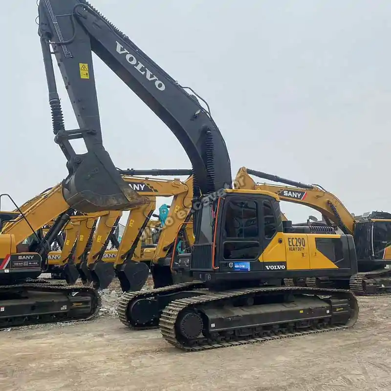 Volvo EC290 with premium used excavator tracks for sale.